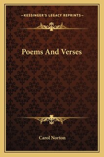 Front cover_Poems And Verses