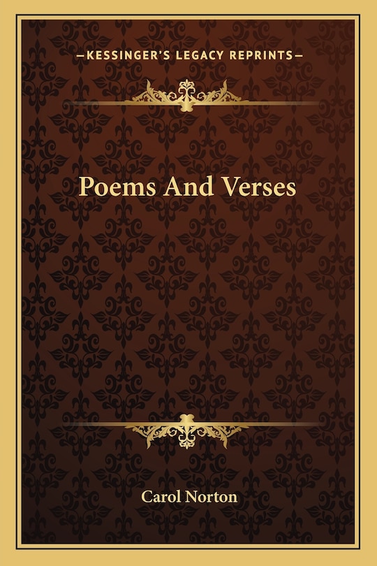 Front cover_Poems And Verses