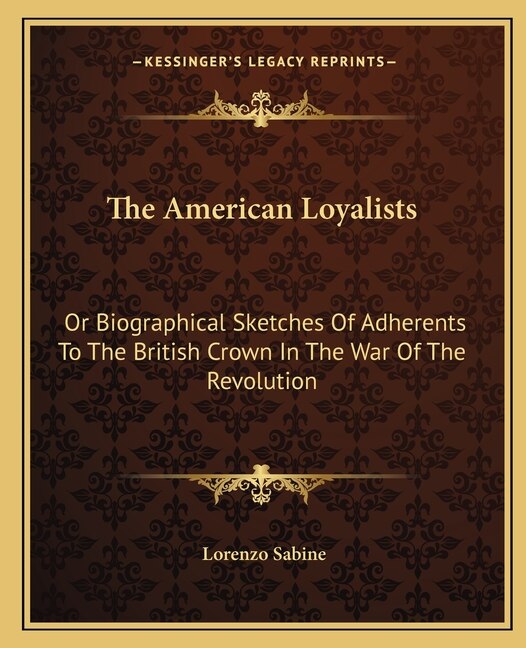 Front cover_The American Loyalists