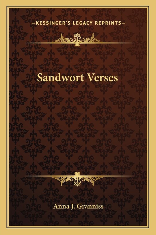 Front cover_Sandwort Verses