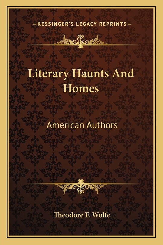 Couverture_Literary Haunts And Homes