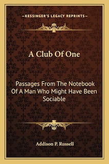 Couverture_A Club Of One