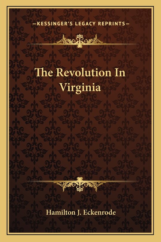 Front cover_The Revolution In Virginia