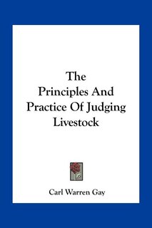 Couverture_The Principles And Practice Of Judging Livestock