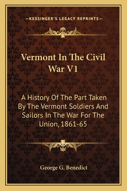 Couverture_Vermont In The Civil War V1