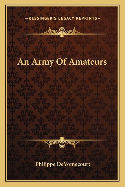 Front cover_An Army Of Amateurs