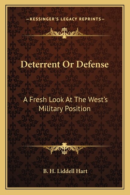 Couverture_Deterrent Or Defense