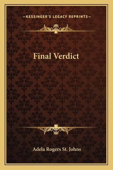 Front cover_Final Verdict