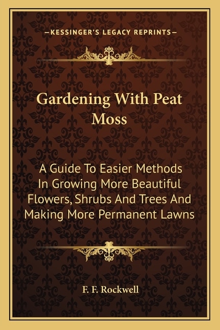 Couverture_Gardening With Peat Moss