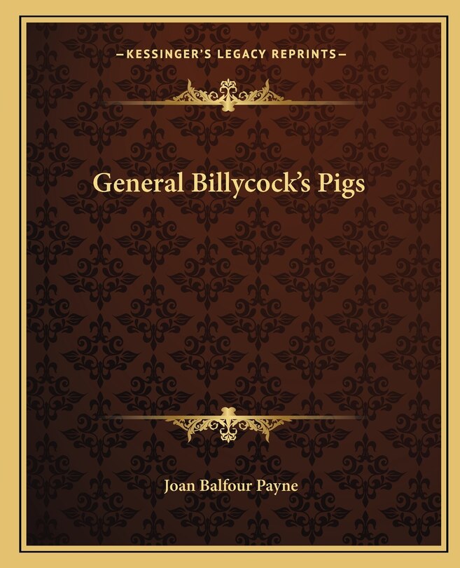 Front cover_General Billycock's Pigs