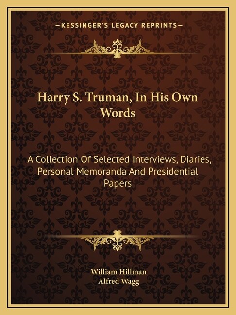 Front cover_Harry S. Truman, In His Own Words