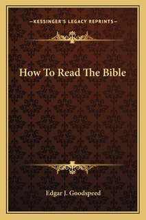 Couverture_How To Read The Bible