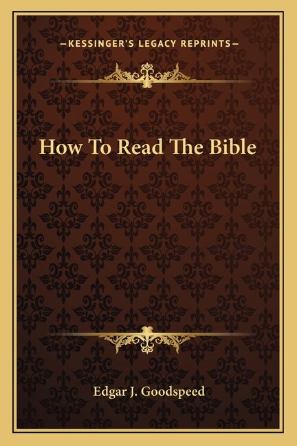 Couverture_How To Read The Bible