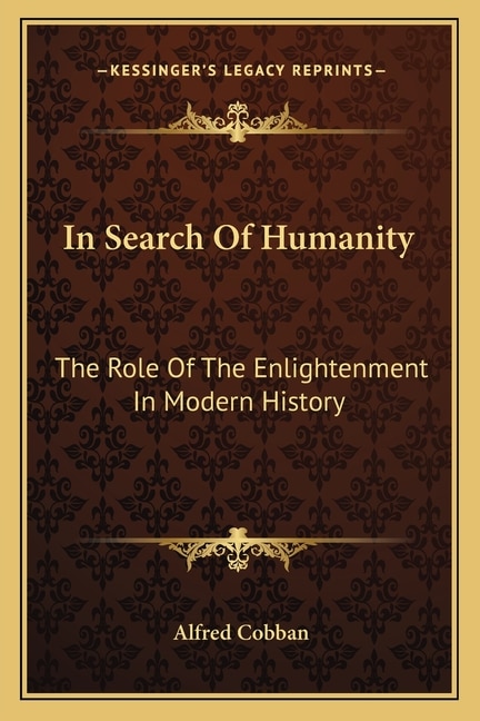 Couverture_In Search Of Humanity