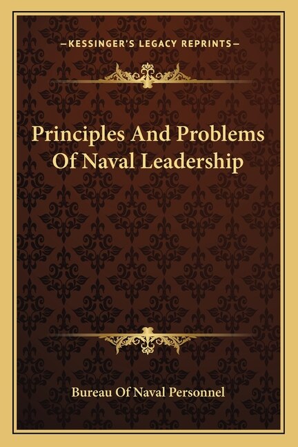 Couverture_Principles and Problems of Naval Leadership