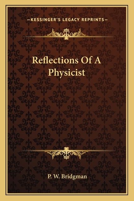Front cover_Reflections Of A Physicist