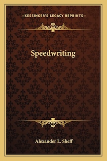 Front cover_Speedwriting