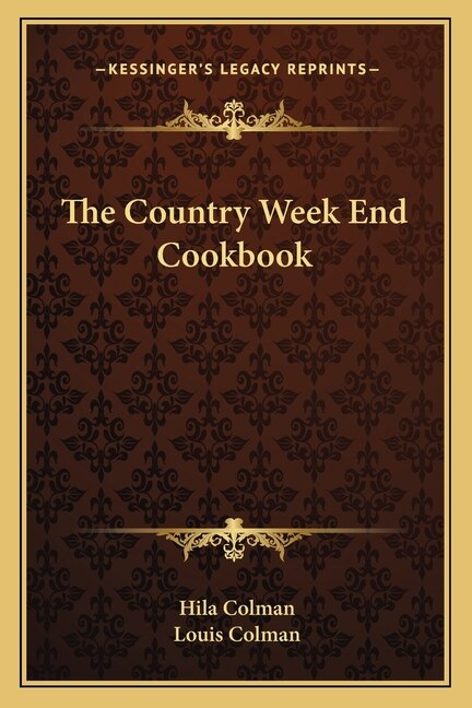 Front cover_The Country Week End Cookbook