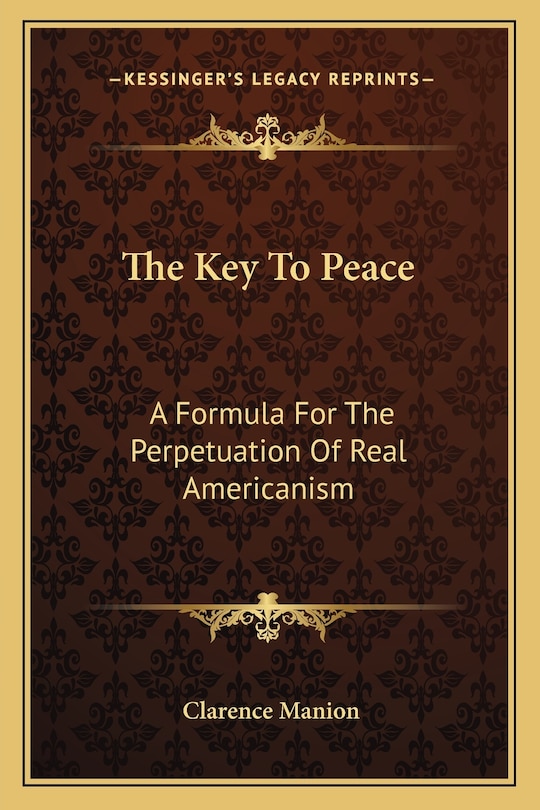 Couverture_The Key To Peace