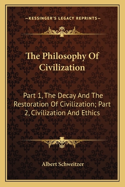 Couverture_The Philosophy of Civilization