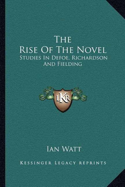 Front cover_The Rise of the Novel