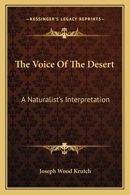 Front cover_The Voice of the Desert