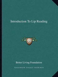 Front cover_Introduction To Lip Reading