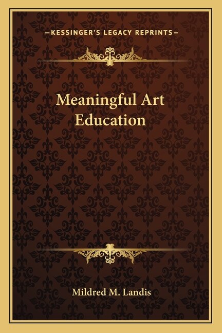 Front cover_Meaningful Art Education