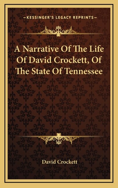 Couverture_A Narrative Of The Life Of David Crockett, Of The State Of Tennessee