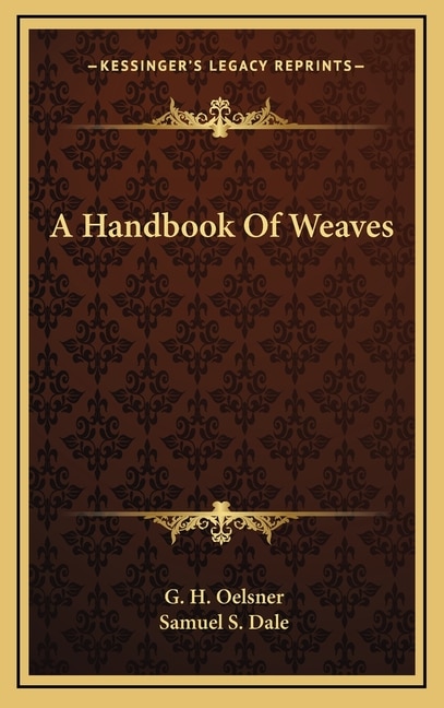 Couverture_A Handbook of Weaves