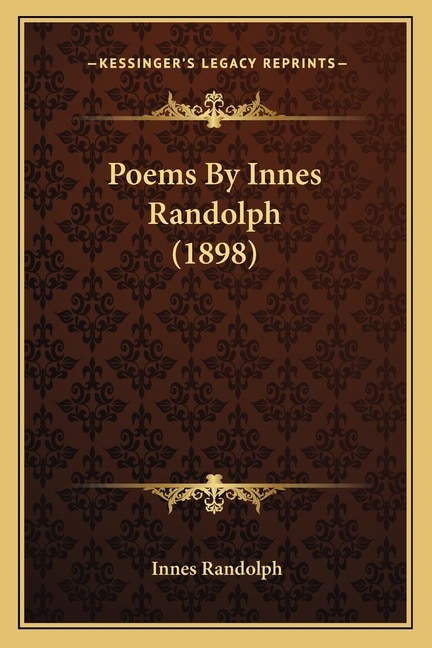 Poems By Innes Randolph (1898)