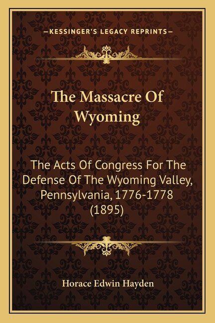 Couverture_The Massacre Of Wyoming