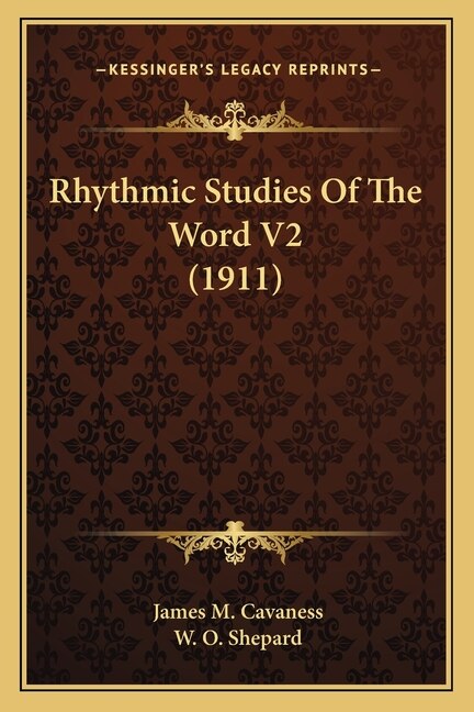 Front cover_Rhythmic Studies Of The Word V2 (1911)