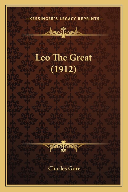 Front cover_Leo The Great (1912)