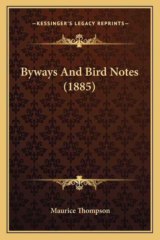 Couverture_Byways And Bird Notes (1885)