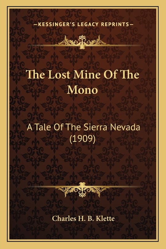 Front cover_The Lost Mine Of The Mono