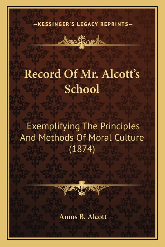 Front cover_Record Of Mr. Alcott's School
