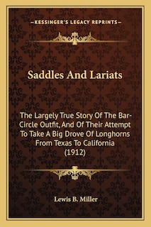 Couverture_Saddles And Lariats
