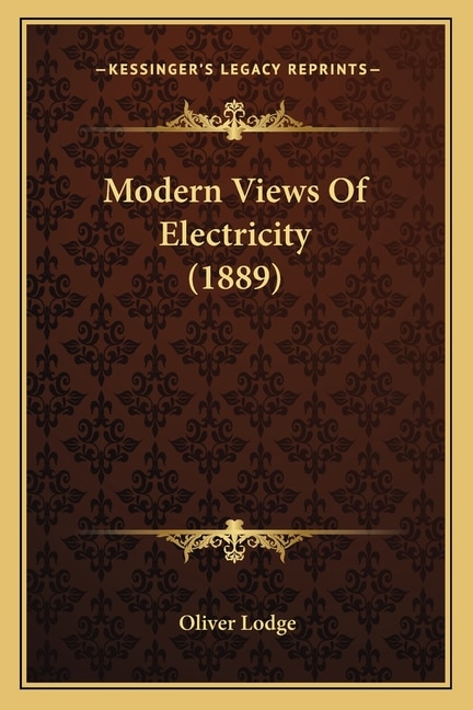 Front cover_Modern Views Of Electricity (1889)