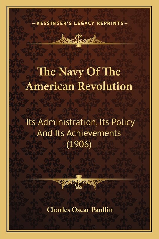 Front cover_The Navy Of The American Revolution