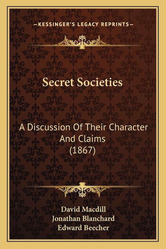 Front cover_Secret Societies