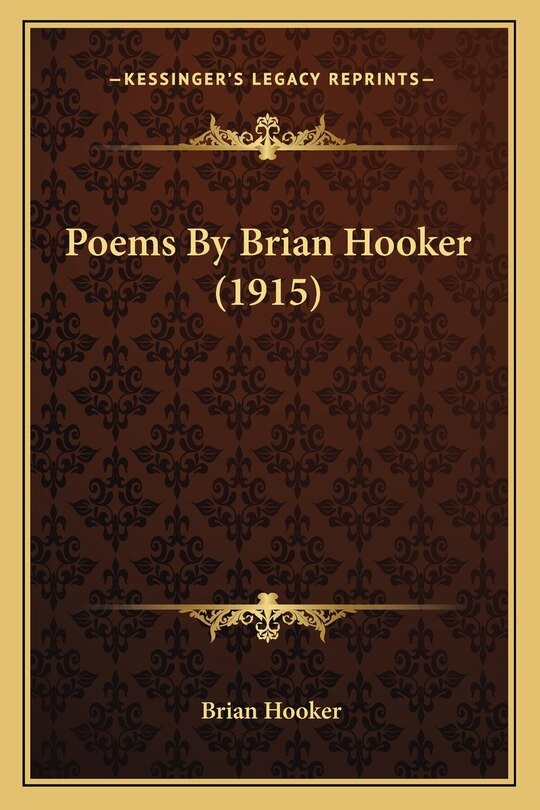 Front cover_Poems by Brian Hooker (1915)