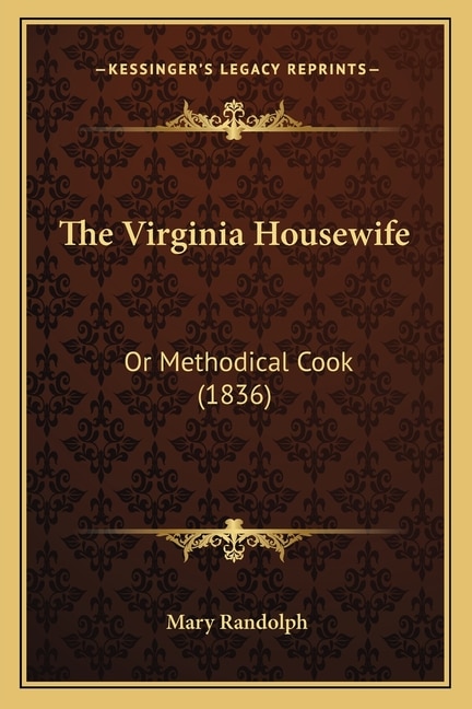 Couverture_The Virginia Housewife the Virginia Housewife
