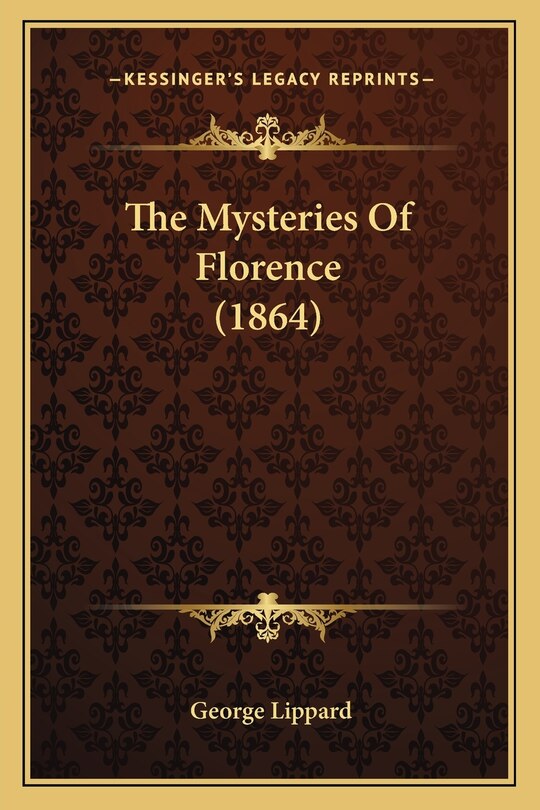 Couverture_The Mysteries Of Florence (1864)