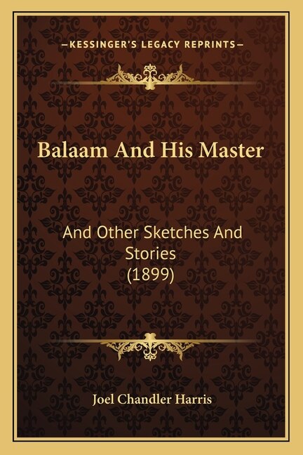 Front cover_Balaam And His Master