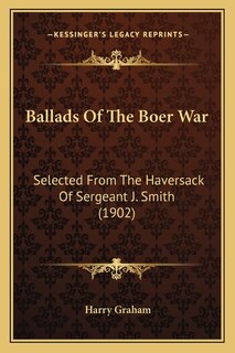 Front cover_Ballads Of The Boer War