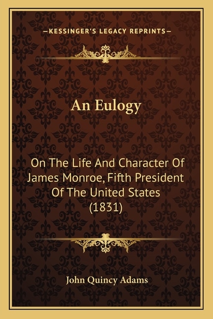 Front cover_An Eulogy