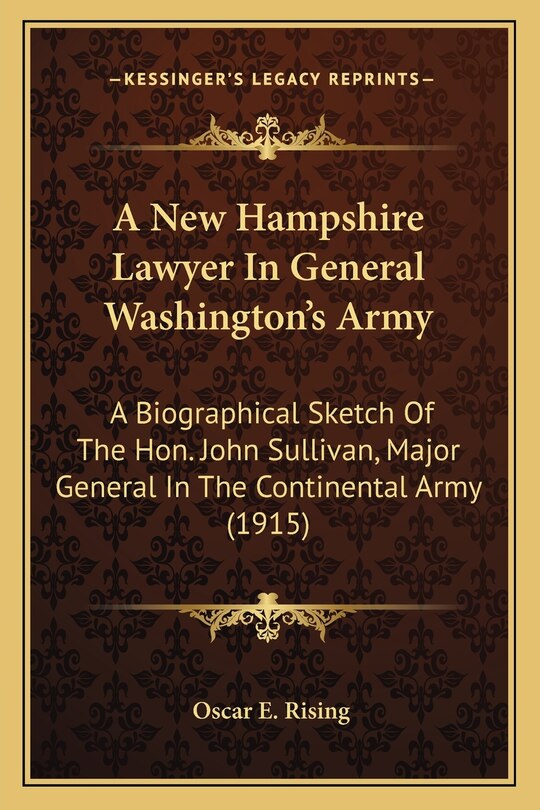 Couverture_A New Hampshire Lawyer In General Washington's Army