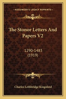 Front cover_The Stonor Letters and Papers V2