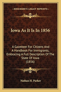 Couverture_Iowa as It Is in 1856
